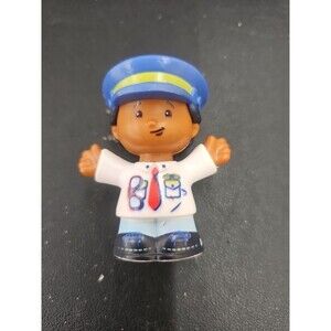 Fisher-Price Little People Brown Toned Police Man Person Figure